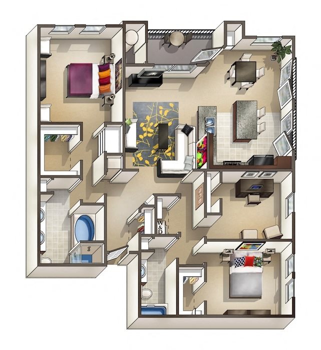 Midtown At Camp Springs C1 Floor Plan Midtown At Camp Springs C1 Floor Plan